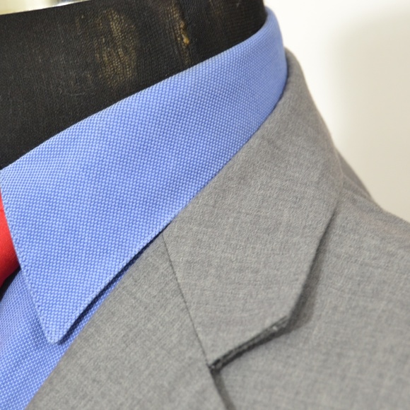 Lineage 44R Sport Coat Blazer Suit Jacket Gray Pol - Picture 2 of 8